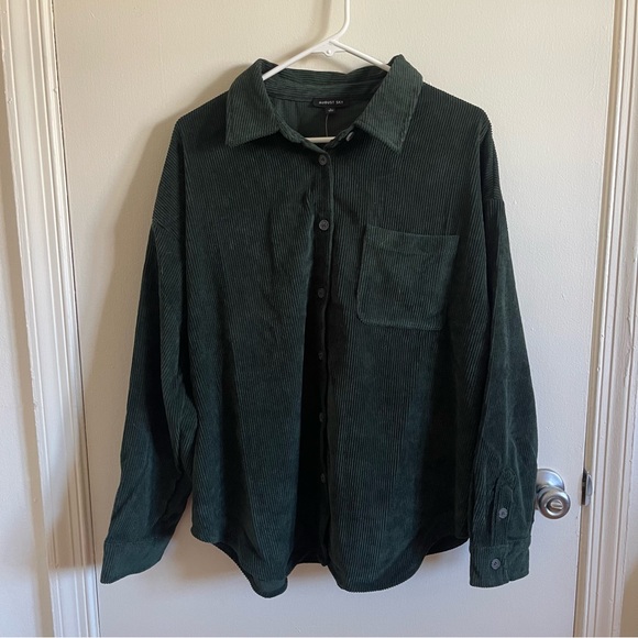 August Sky Corduroy Top - Picture 1 of 3